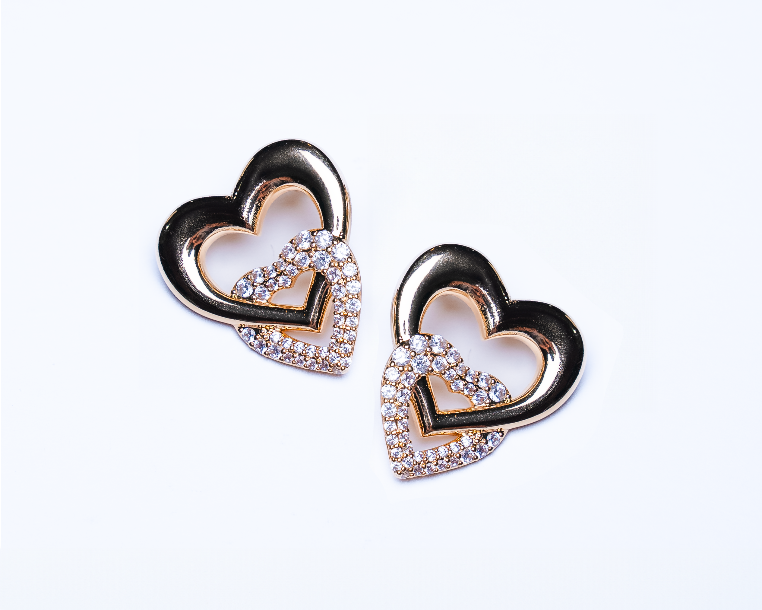 Linked Heart Earrings – Armani Latimer